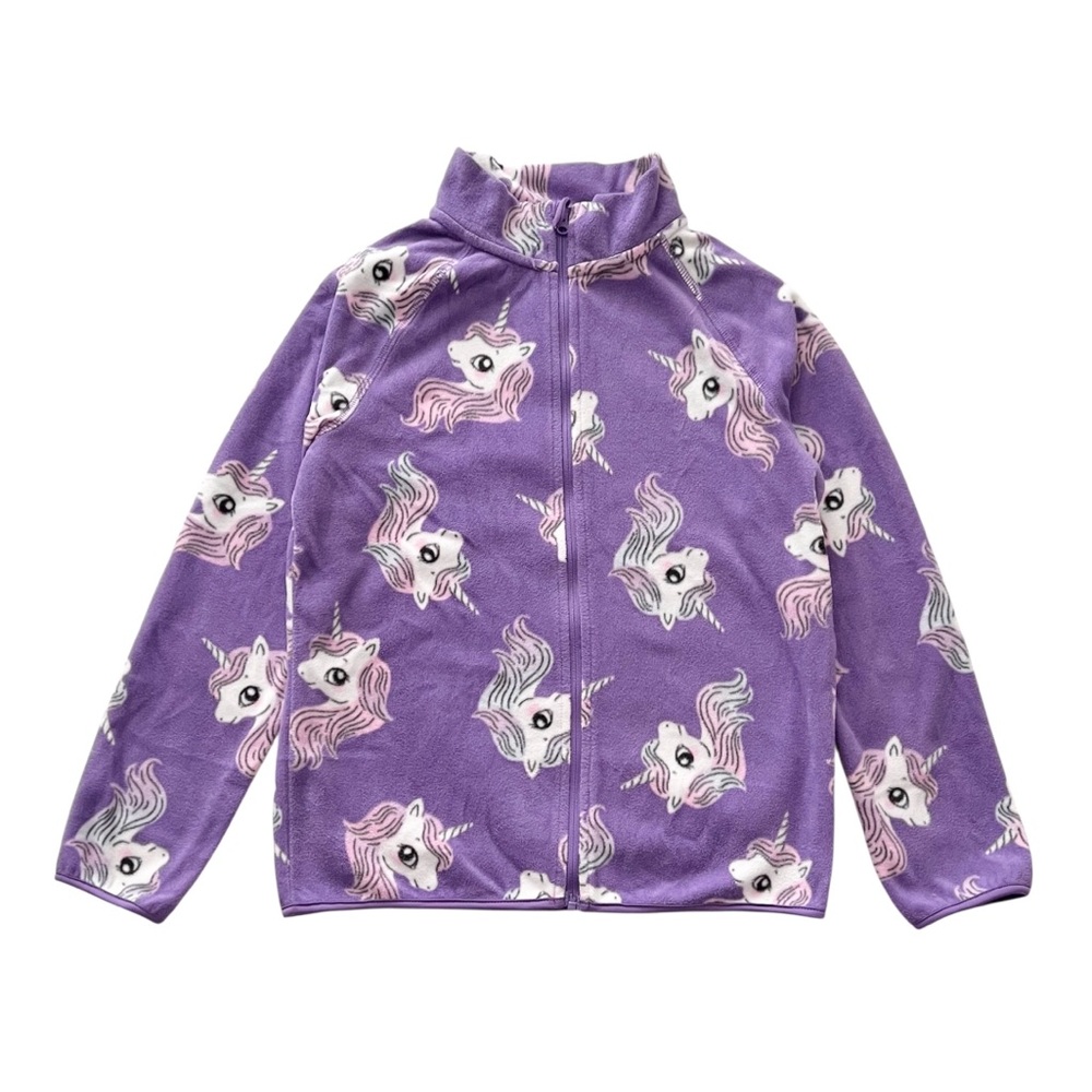 H&M girls unicorn fleece jacket - Picture 3 of 5